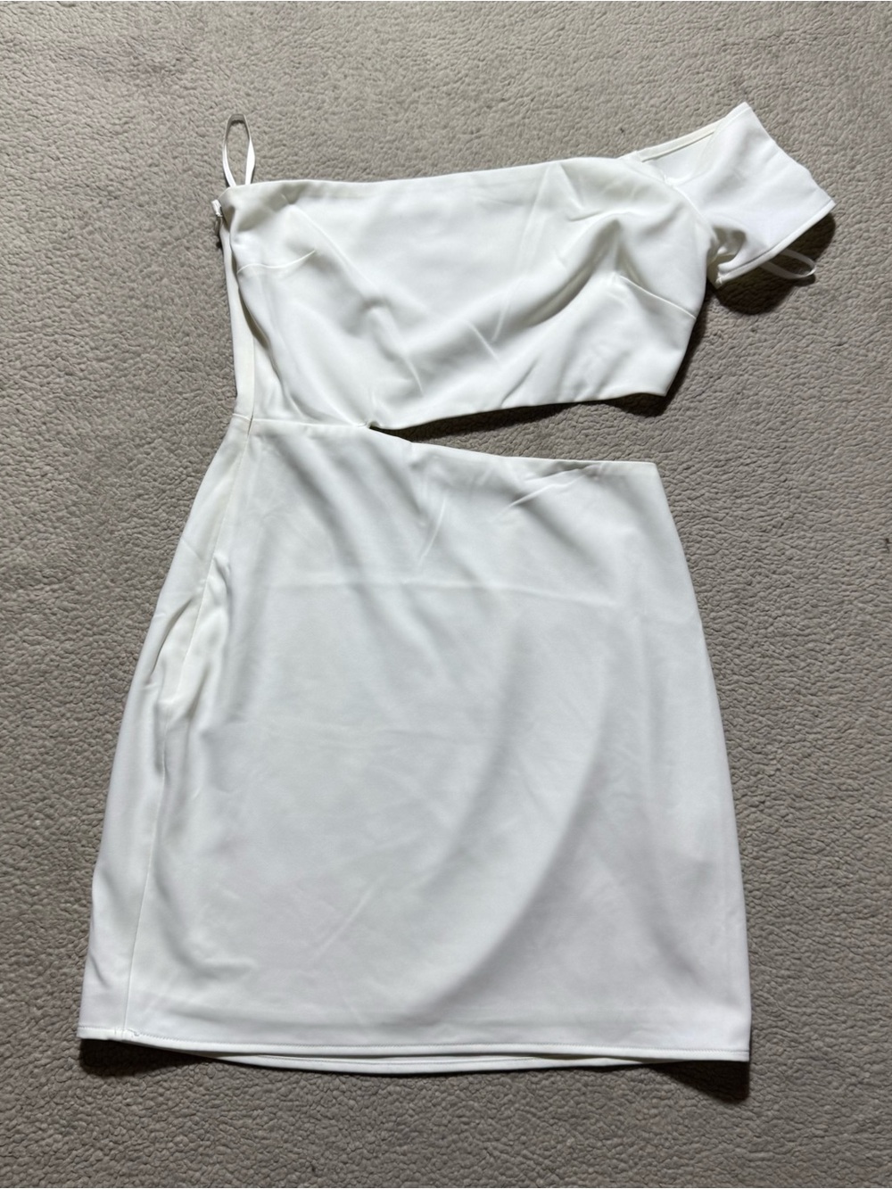 Lovers and Friends Dress Womens XS Rowan Mini Cut Out Side Zip Lined One Sleeve